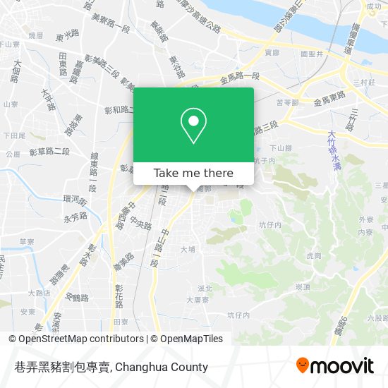 巷弄黑豬割包專賣 map