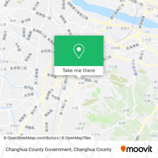 Changhua County Government地圖