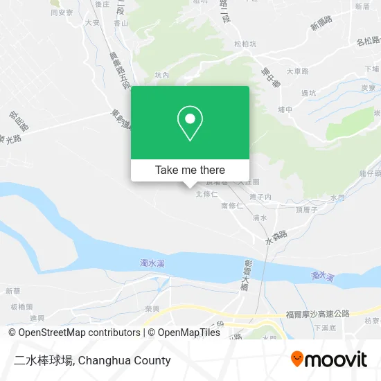 二水棒球場 map