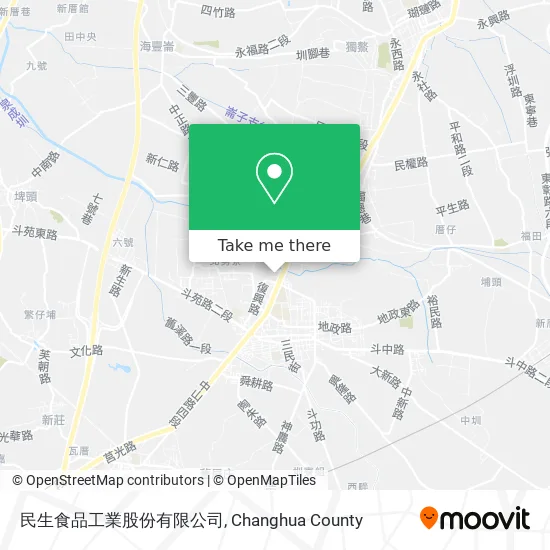 民生食品工業股份有限公司地圖