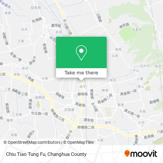 Chiu Tiao Tung Fu map