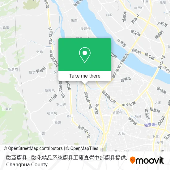 歐亞廚具 - 歐化精品系統廚具工廠直營中部廚具提供地圖