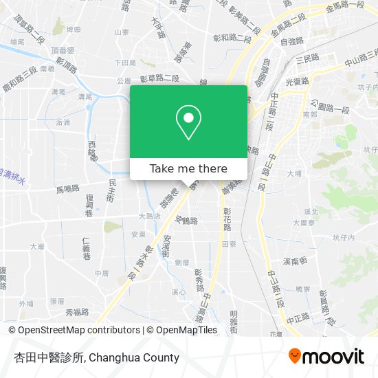 杏田中醫診所 map