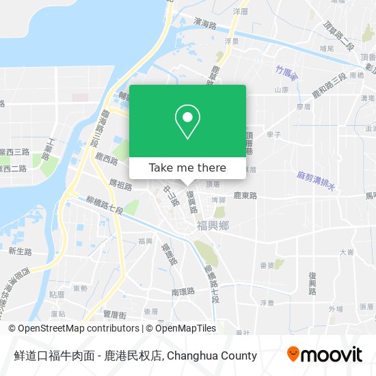 鲜道口福牛肉面 - 鹿港民权店 map