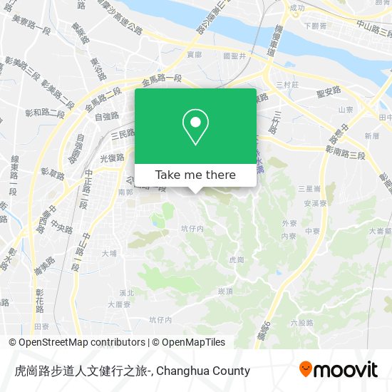 虎崗路步道人文健行之旅- map