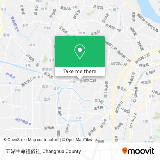 五湖生命禮儀社 map