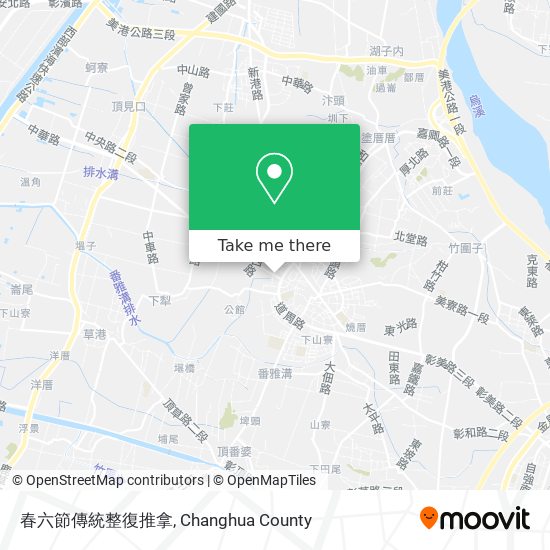 春六節傳統整復推拿 map