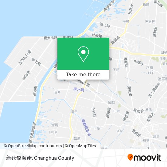 新欽銘海產 map