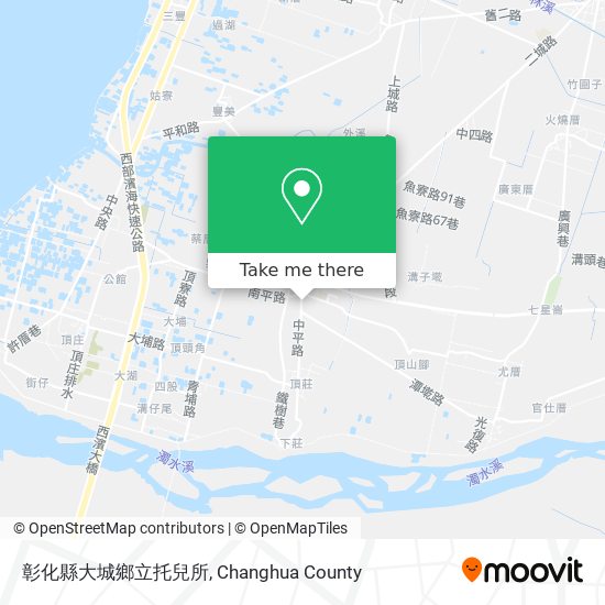 彰化縣大城鄉立托兒所地圖