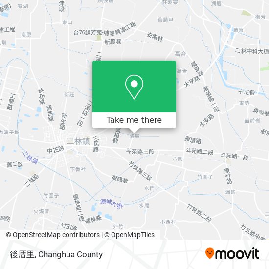 後厝里地圖