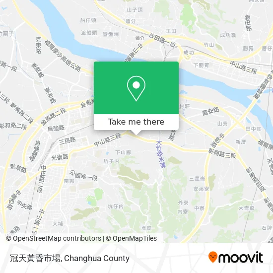 冠天黃昏市場 map