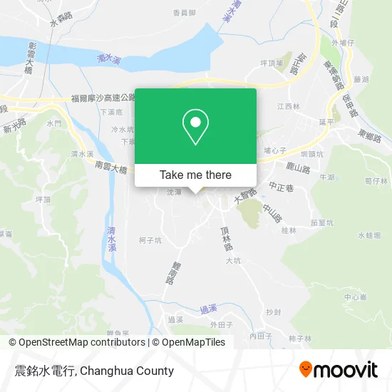 震銘水電行地圖