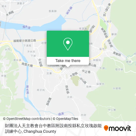 財團法人天主教會台中教區附設南投縣私立玫瑰啟能訓練中心地圖