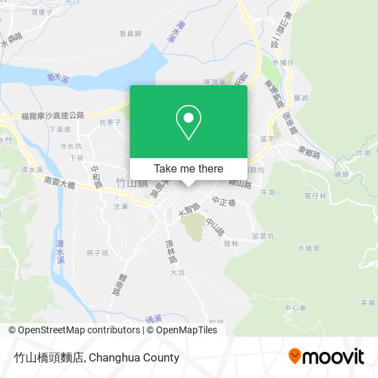 竹山橋頭麵店 map