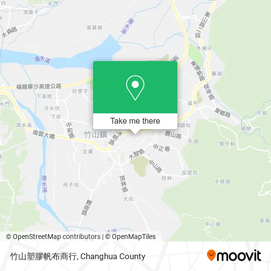 竹山塑膠帆布商行地圖