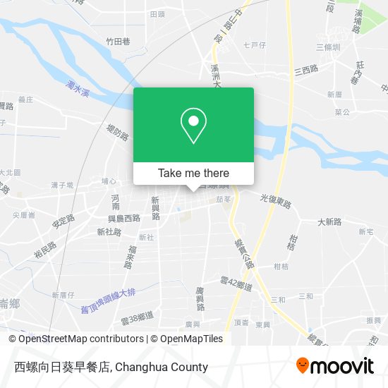 西螺向日葵早餐店地圖