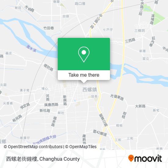 西螺老街鐘樓地圖