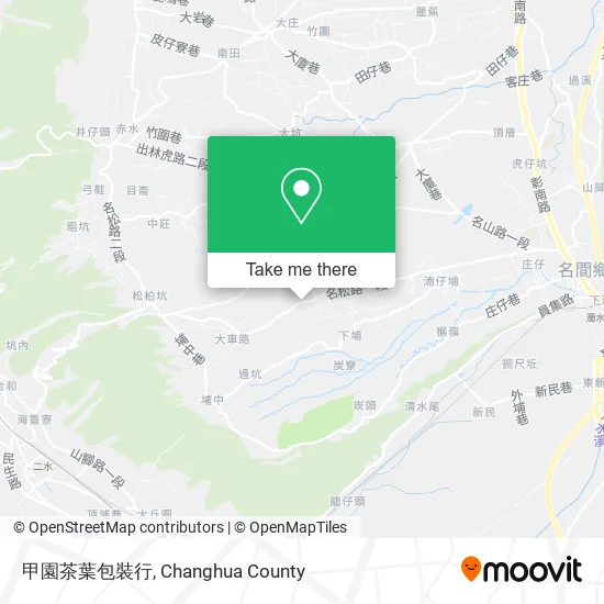 甲園茶葉包裝行地圖
