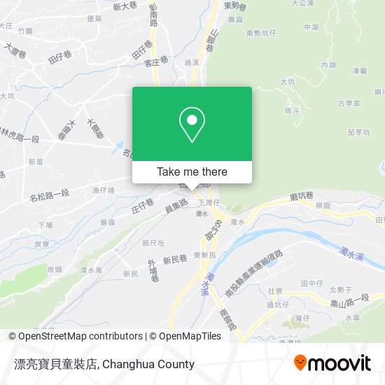 漂亮寶貝童裝店地圖