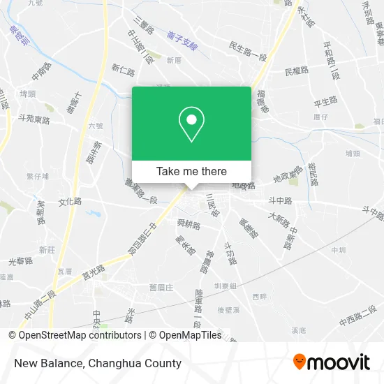New Balance map