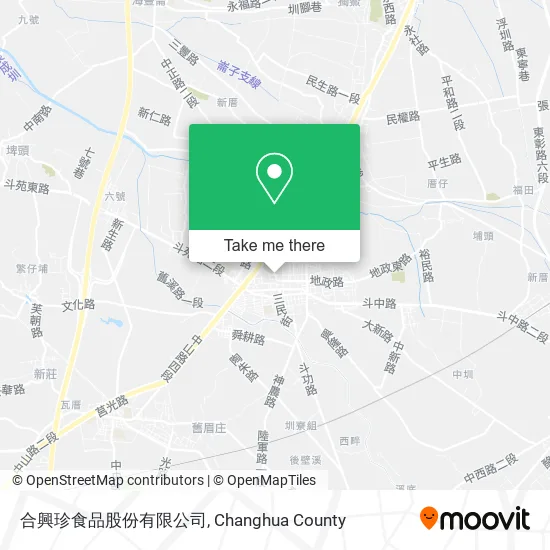 合興珍食品股份有限公司地圖