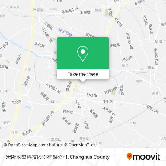 宏隆國際科技股份有限公司地圖