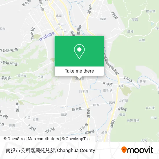 南投市公所嘉興托兒所地圖
