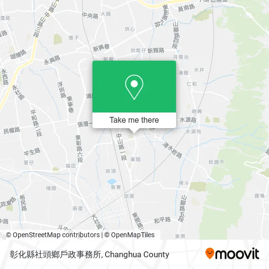 彰化縣社頭鄉戶政事務所地圖