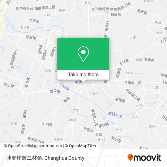 胖虎炸雞二林鎮 map