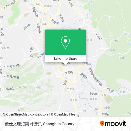 優仕文理短期補習班地圖
