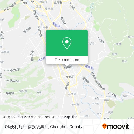 Ok便利商店-南投復興店 map