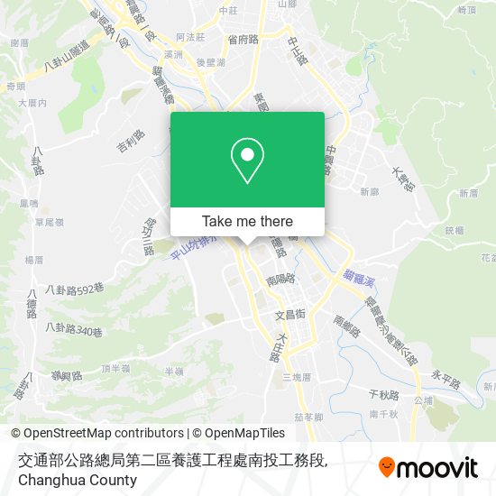 交通部公路總局第二區養護工程處南投工務段 map