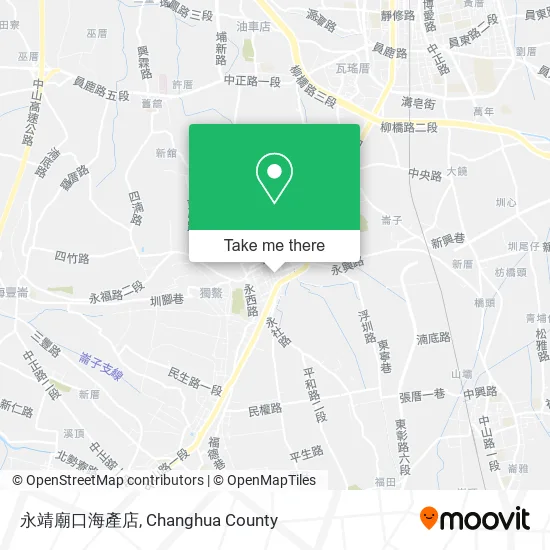 永靖廟口海產店地圖