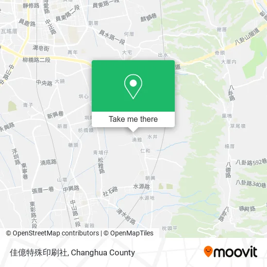 佳億特殊印刷社地圖