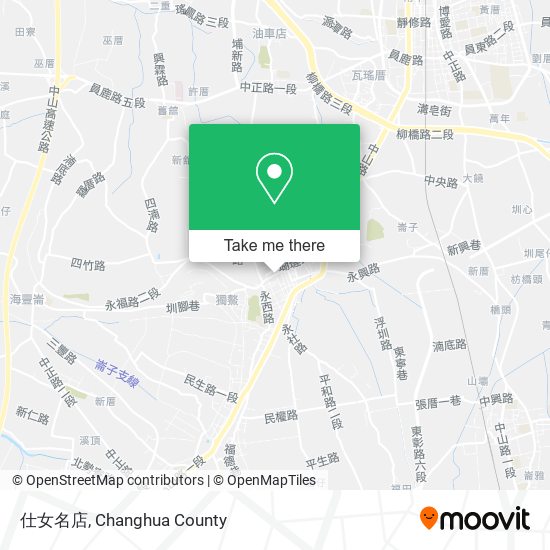 仕女名店 map