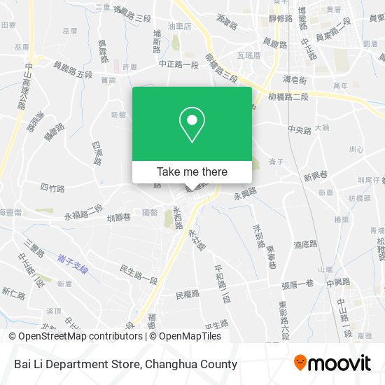 Bai Li Department Store map