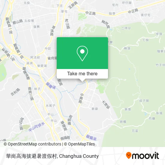 華崗高海拔避暑渡假村地圖