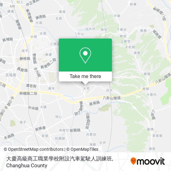 大慶高級商工職業學校附設汽車駕駛人訓練班地圖