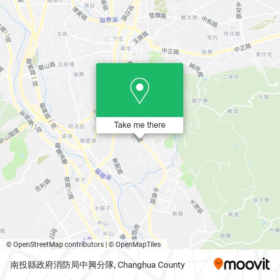 南投縣政府消防局中興分隊 map