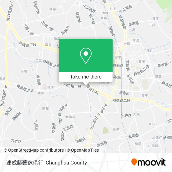 達成藤藝傢俱行地圖