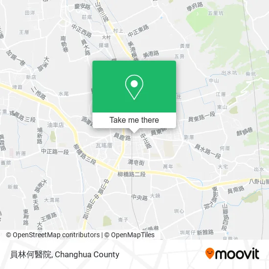 員林何醫院地圖