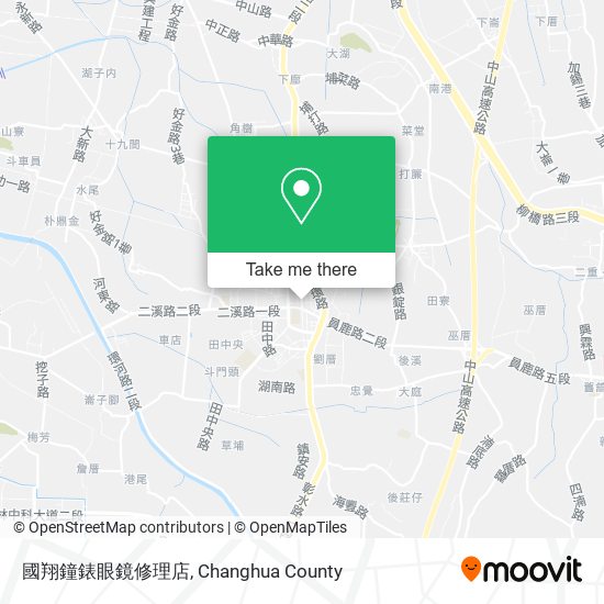 國翔鐘錶眼鏡修理店地圖