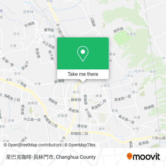 星巴克咖啡-員林門市 map