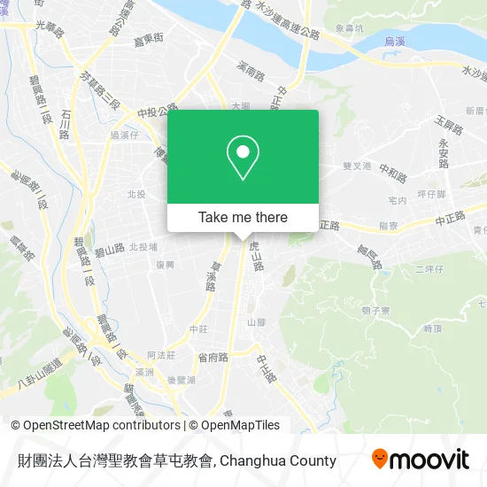 財團法人台灣聖教會草屯教會地圖