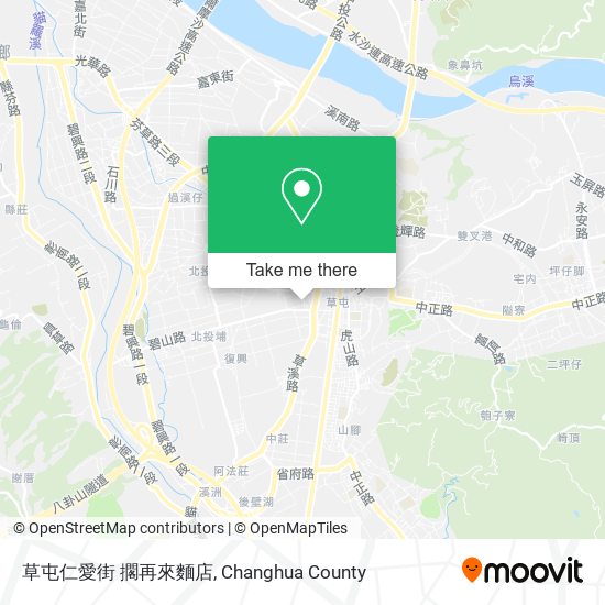 草屯仁愛街 擱再來麵店 map