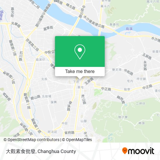 大觀素食批發地圖