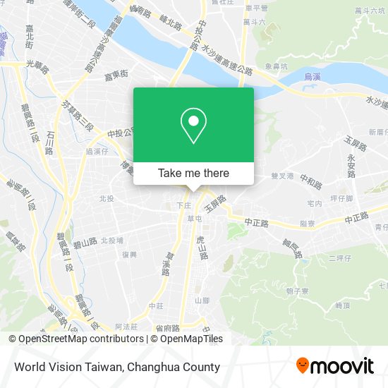 World Vision Taiwan map