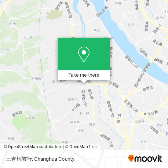 三青棉被行 map