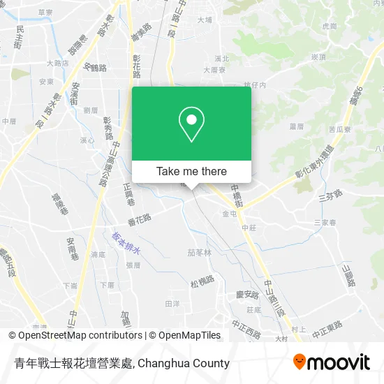 青年戰士報花壇營業處地圖