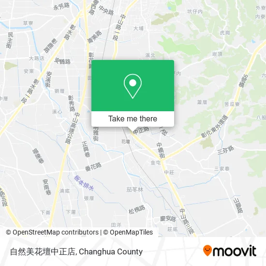 自然美花壇中正店 map